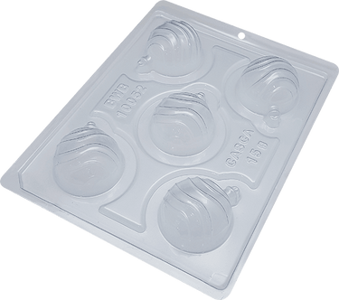 Christmas Ornament #03 3-Part Chocolate Mold (BWB) - ViaCheff.com